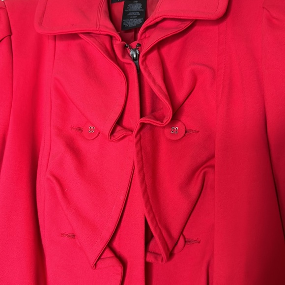 INC International Concepts Career Jacket Blazer Red L - Picture 3 of 4